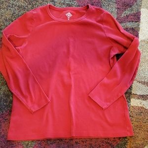 Women's large petite, long sleeve tee